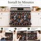 thumbnail image 4 of Cortina FancyCow Lavable Negra con Decoración de Halloween, 4 of 6