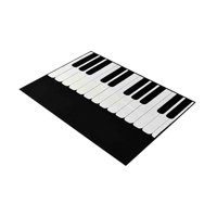 Magideal - Alfombra Para Puerta Con Teclado De Piano, Felpudo De Entrada Interior, Cómoda, Creativa, Divertida Decoración, Regalo, Alfombra De Entrada Para Dormi