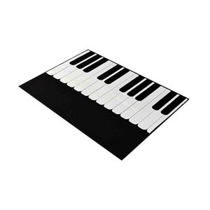 Magideal - Alfombra Para Puerta Con Teclado De Piano, Felpudo De Entrada Interior, Cómoda, Creativa, Divertida Decoración, Regalo, Alfombra De Entrada Para Dormi