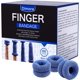 thumbnail image 1 of Finger Cots Dimora, paquete de 60 unidades, tamaño mediano, azul, 100% algodón, 1 of 7