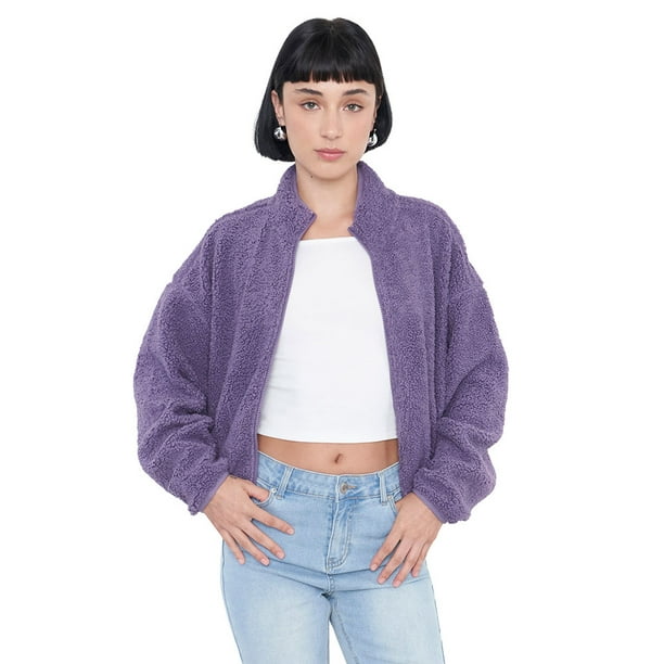 Polerón Mujer Corderito Morado Corona