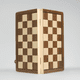thumbnail image 3 of "Tablero De Ajedrez Belug  Madera Plegable Y Magnético 2x1 39x39cm cafe ", 3 of 5