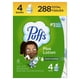 thumbnail image 1 of Loción Facial Tissue Puffs Plus, 4 cajas de megabubos, 72 pañuelos, 1 of 8