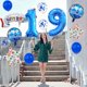thumbnail image 4 of Globos de Cumpleaños ISTOVO Set Azul 9.º de Lámina y Látex, 4 of 6