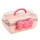 thumbnail image 5 of Caja de almacenamiento de accesorios para el cabello para niñas, caja de joyería cosmética, soporte para lazos para el cabello, caja de joyería, caja Rosa, 5 of 5