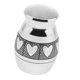 thumbnail image 1 of corazón patrón acero inoxidable cremación urna ceniza memorial recipiente tama?o m, 1 of 3