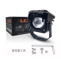 Xusx111 - Luces De Niebla Auxiliares De Conducción De Las Vainas De La Motocicleta Led Blanco + Amarillo Proyector De Focos Led Luz De Trabajo Compatible Con Jeep Camión Suv Pickup Utv Tractor Atv Bar