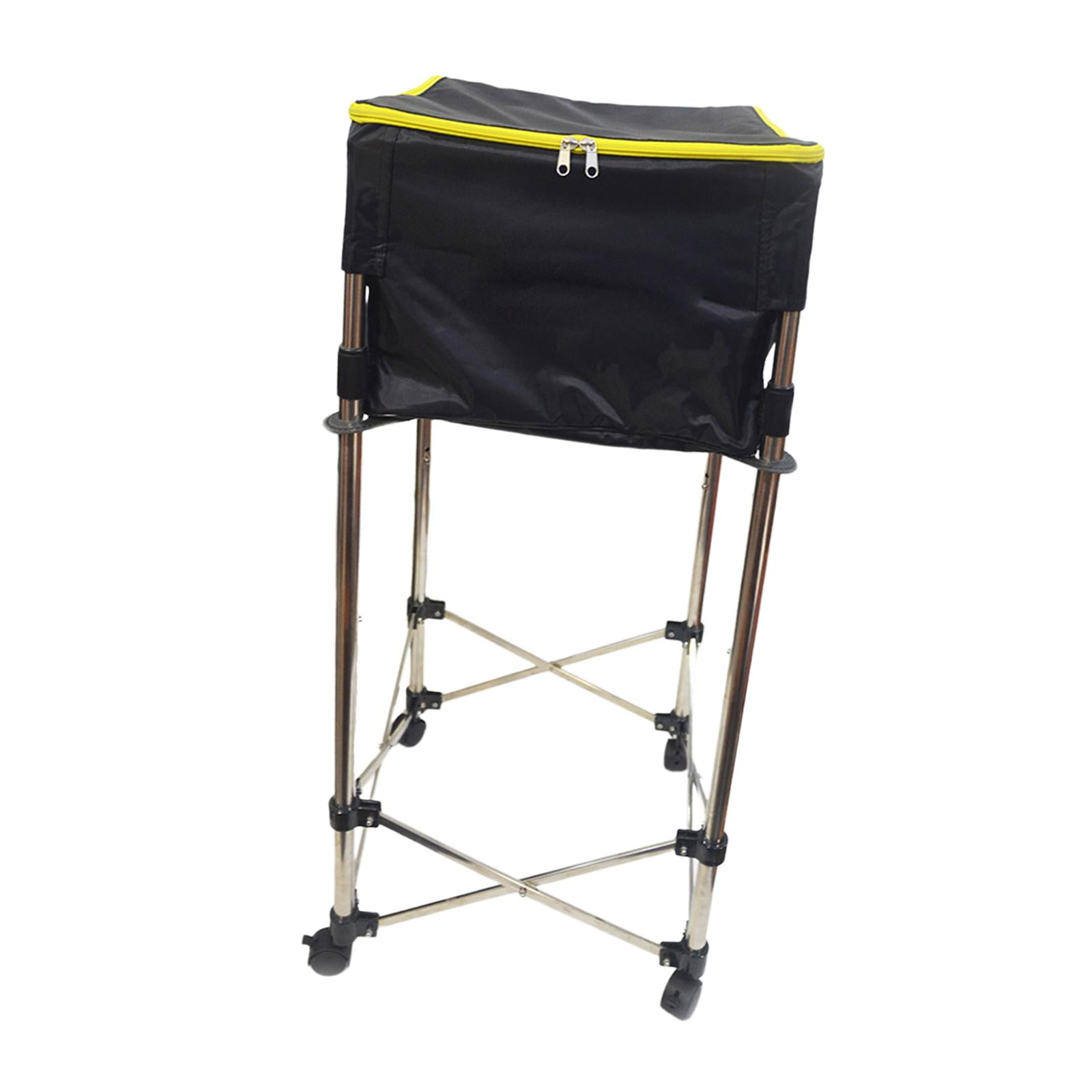 Ioensy - Carro Para Pelotas De Tenis Con Capacidad Para 150 Pelotas De Tenis Carro De Tenis Extraíble Con Ruedas Negro