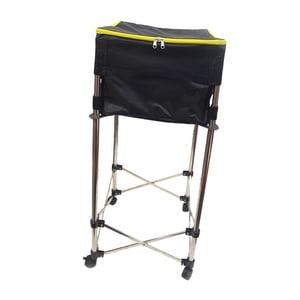 Ioensy - Carro Para Pelotas De Tenis Con Capacidad Para 150 Pelotas De Tenis Carro De Tenis Extraíble Con Ruedas Negro