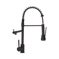 Pmb - Monomando Lavaplatos Extraíble Bangor Negro Mate