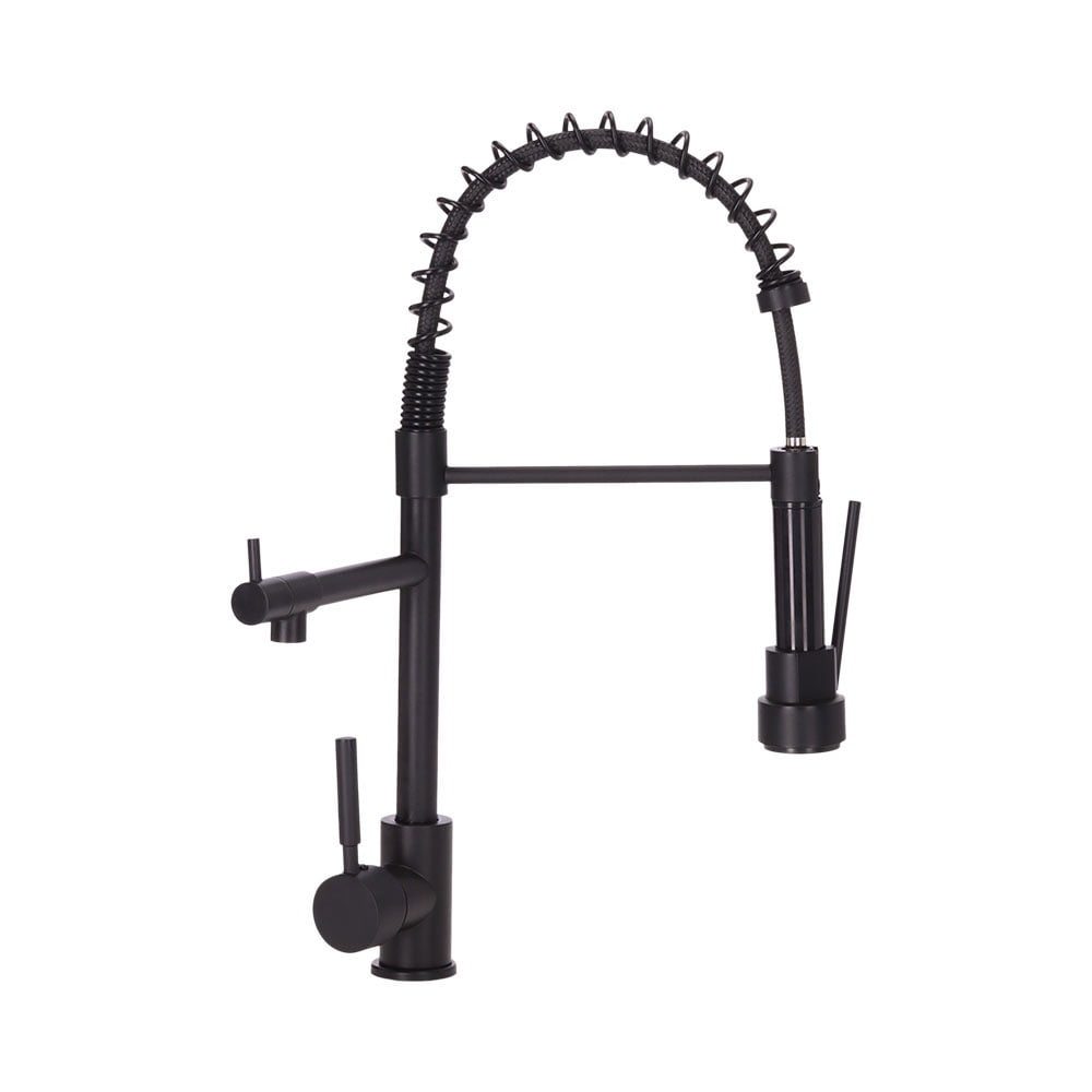 Pmb - Monomando Lavaplatos Extraíble Bangor Negro Mate