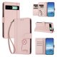 thumbnail image 2 of Funda Cartera Trébol para Google Pixel 8A con Ranuras Tarjetas y Carga Inalámbrica Rosa, 2 of 6