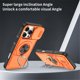 thumbnail image 4 of Funda para iPhone 15 Pro Max de 6.7 Pulgadas, Cubierta de Cámara Deslizante Incorporada y Soporte Giratorio con Anillo de Rotación de 360 °, Resistente y a Prueba de Golpes, Naranja, para iPhone 15, 4 of 8