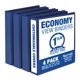 thumbnail image 1 of Binder Samsill Economy, 1.5 pulgadas, 3 anillos, azul, paquete de 4, 1 of 7