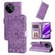thumbnail image 5 of Funda tipo cartera FOXDOCK para Realme 11 4G , diseño girasol en relieve, cuero PU, cierre magnético, soporte y tarjetero, 5 of 5