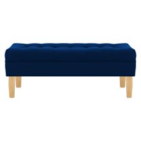Bodevir - Banqueta Wood 2C Felpa 05 Azul Marino