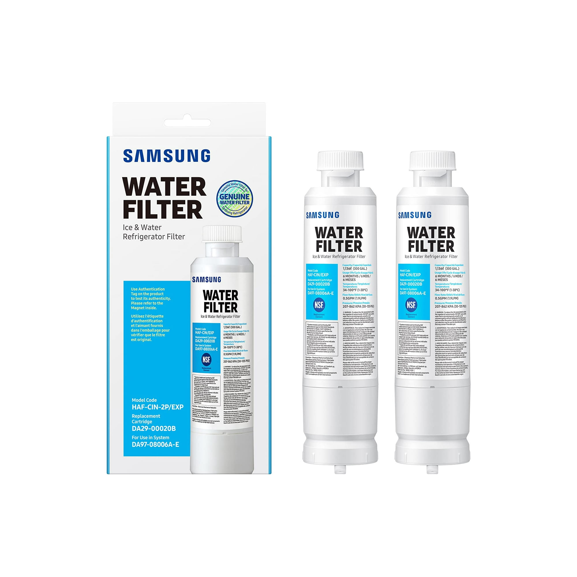 Filtros De Agua Y Hielo Samsung Da29-00020b-2p Para Refrigerador