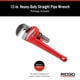 thumbnail image 2 of Llave de tubo RIDGID de 30 cm roja de alta resistencia con mandíbula de gancho, 2 of 7