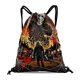 thumbnail image 1 of Halloween: Michael Myers Mochila de Cuerdas para Deportes y Gimnasio, Bolsa de Cuerdas Resistente al Agua, Bolsa Cinch, 30×40cm, 1 of 6