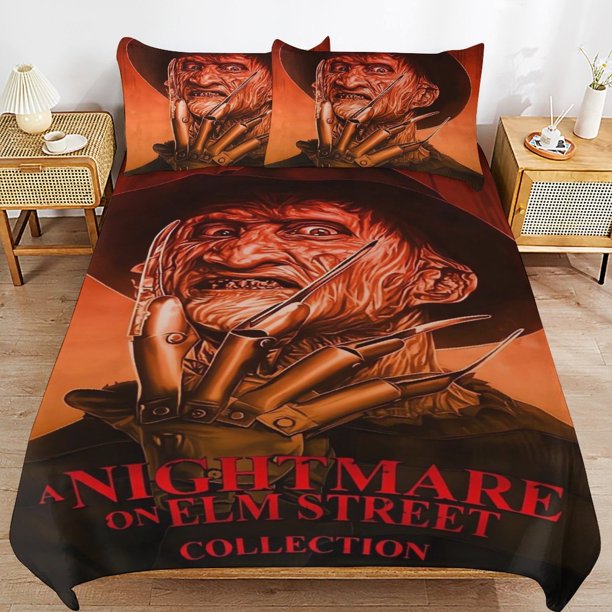 Nightmare_On_Elmtreet Fredd_y Nightmare_On_Elmtreet Bedding Set Sheet Set for Kids Adults,All Season Lightweight