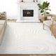 thumbnail image 1 of Alfombra Abani Cozy Cream 61 x 91 cm con patrón de espiral, 1 of 9
