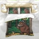 thumbnail image 5 of Gruffalo Conjunto de sábanas temático, trío de piezas, cómodo y amigable con la piel, diseño único, regalo de decoración para el hogar para familiares, amigos y fans, 90 cm * 190 cm, 5 of 6