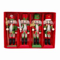 Genérico - Set De Mini Cascanueces Navideños | Figuras Soldado Decorativas