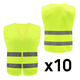 thumbnail image 1 of PACK 10 UNIIDADES -Chaleco Reflectante de Segurida Amarillo, 1 of 4