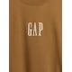 thumbnail image 3 of Sudadera con logo GAP para hombre, cuello redondo, polar marrón, talla S, 3 of 4
