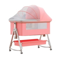 Mundo Online - Cuna Colecho Moises Bebe Mecedora 6 Alturas Safe&Soft Rosado