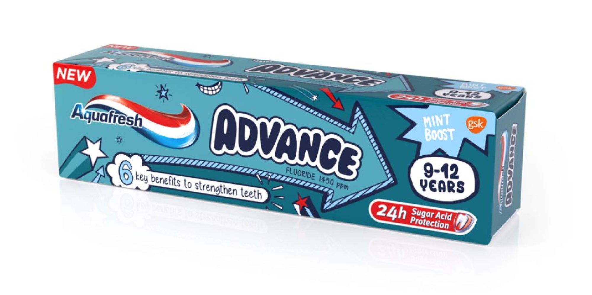 Pasta Dental Niños Advance Kids 9-12 Años 94 g Aquafresh