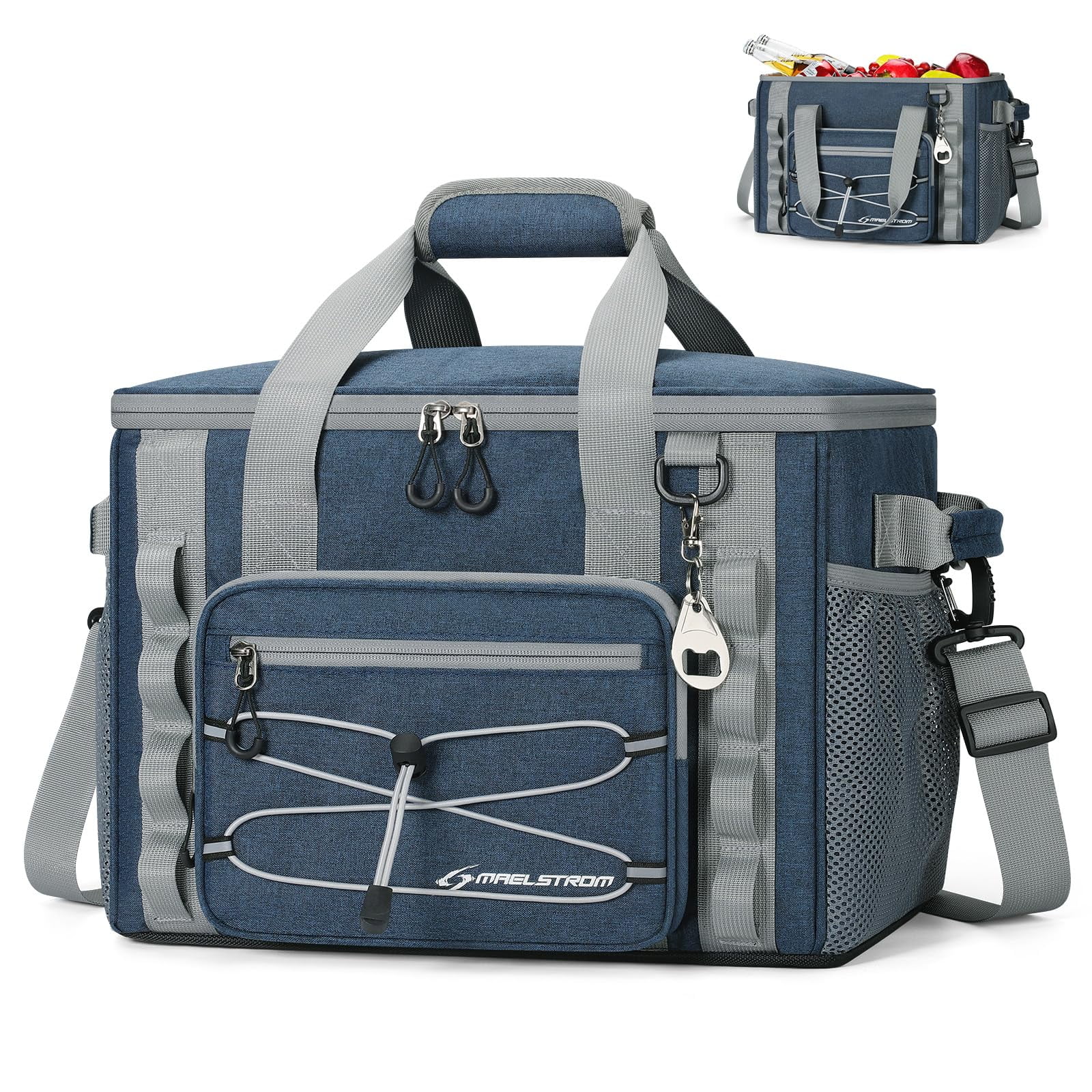 Bolsa Térmica Maelstrom Para 30 Latas, Aislante, Plegable, 22 L, Azul