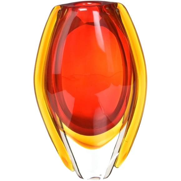 Jarrón de cristal Accent Plus Sunfire Multicolor 1,6 kg 14 x 8 x 23 cm