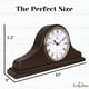 thumbnail image 5 of Reloj de sobremesa Lovely Home Essentials, madera de Verona, funciona con pilas, 5 of 9