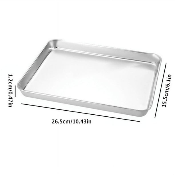 1pc, Cake Pan, Stainless Steel Cookie Tray, Rectangular Non-Stick Baking Cake Pan, East To Clean Baking Pan, Baking Tools, Kitchen Gadgets, Kitchen Accessories, Home Kitchen Items