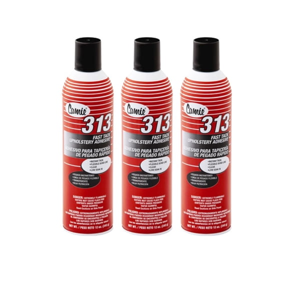 Adhesivo Camie Fast TACK para Tapicería Lata de 12 oz Paquete de 3