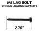 thumbnail image 4 of Kit Lag Bolt Mounting Dream MD5753 para montaje en pared de TV, 4 of 8