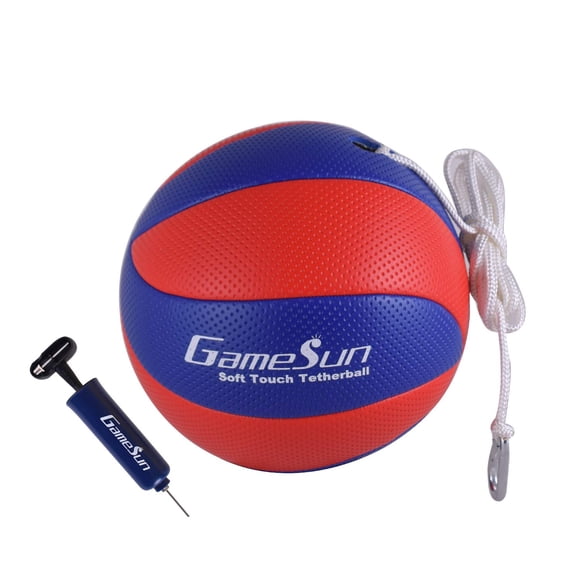 Pelota Tetherball GameSun Soft Touch con cuerda y mosquetón