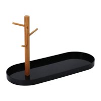 Bothyi - Bandeja De Almacenamiento De Llaves Bandeja De Llaves Soporte De Anillos Para Arete Pulsera Negro