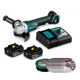 thumbnail image 1 of Kit Esmeril Dga458rfe 18v+2 Bat 3.0+ Carg + 12 Discos, 1 of 3