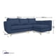 thumbnail image 3 of Seccional Bollen Chenille Tipo Lino Azul 3 Cuerpos, 3 of 3