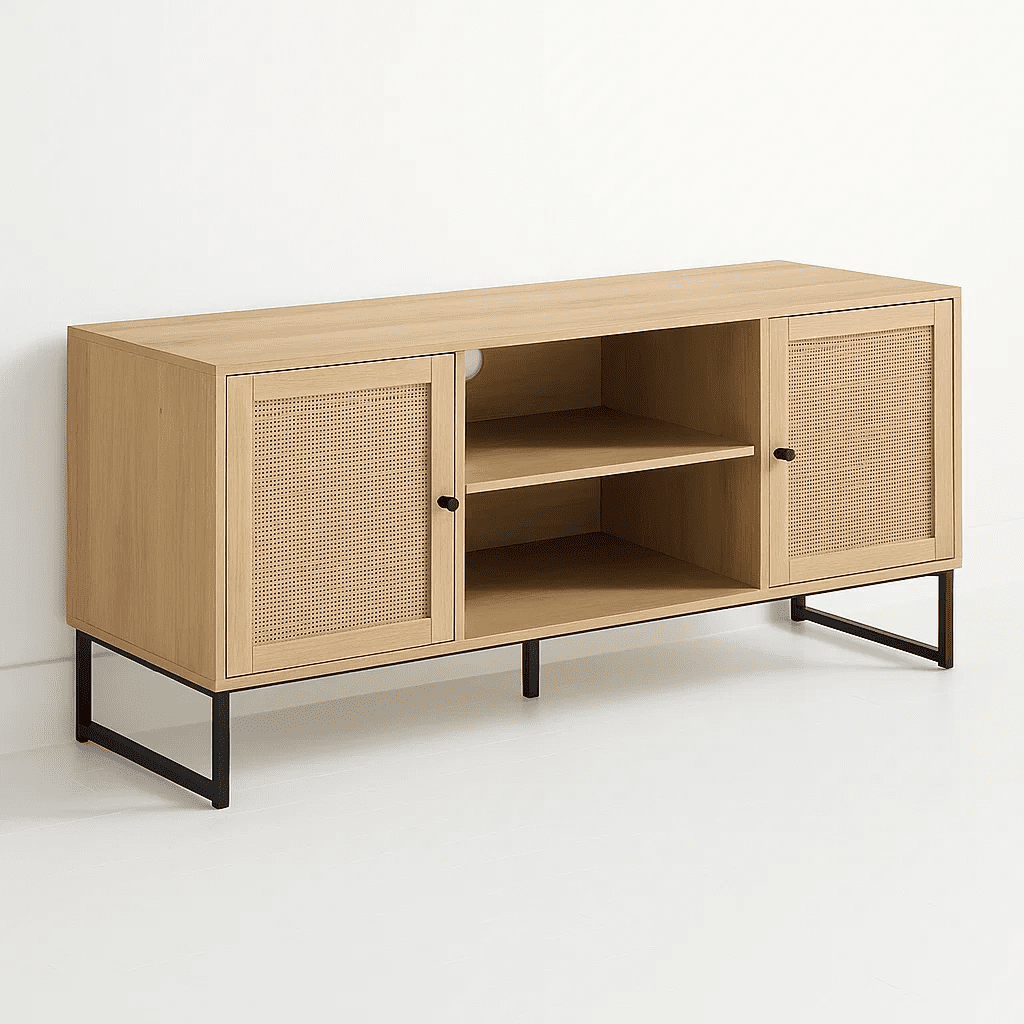 Klik Muebles - Rack De Tv O Buffet Rattan Rustico Dos Puertas