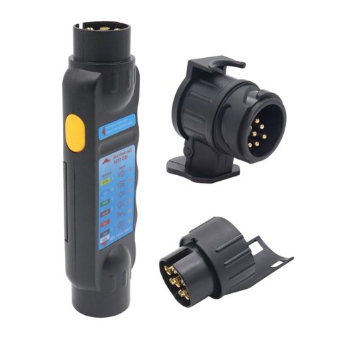 Magideal - Probador De Conector Rv De Cableado De Para Remolque, Enchufe De Luces De Remolque De Remolque De Coche De , Probador De Enchufe De