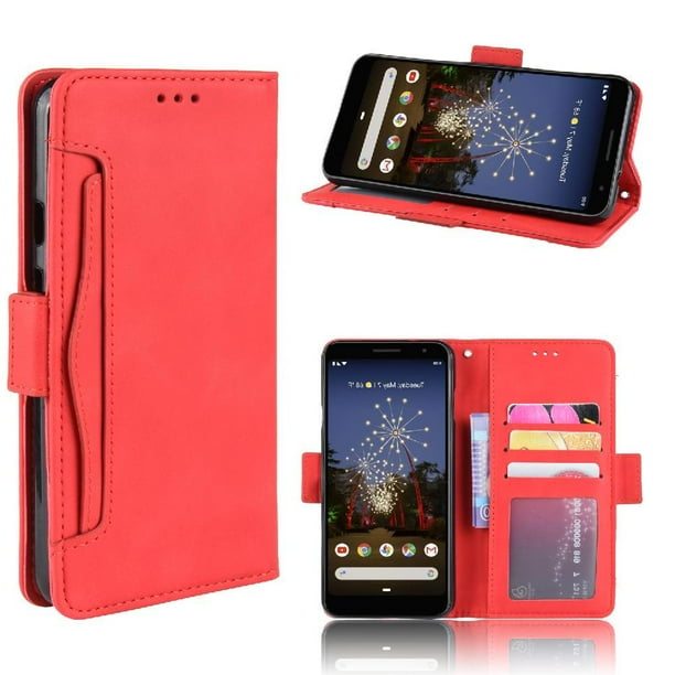 Funda Tipo Billetera FOXDOCK para Google Pixel 3A – Tapa Flip con Tarjetero