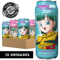 Strikeone - Bebida Energética 12 Unidades (473 Ml C/U) - Dragon Ball Z -Bulma - Cherry