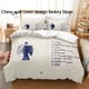 thumbnail image 1 of Milo j Bedding Set Single Twin Full Queen King Size Bed Set Adult Kid Bedroom Duvetcover Sets parure de lit Bed Milo jBed Sheets, 1 of 5