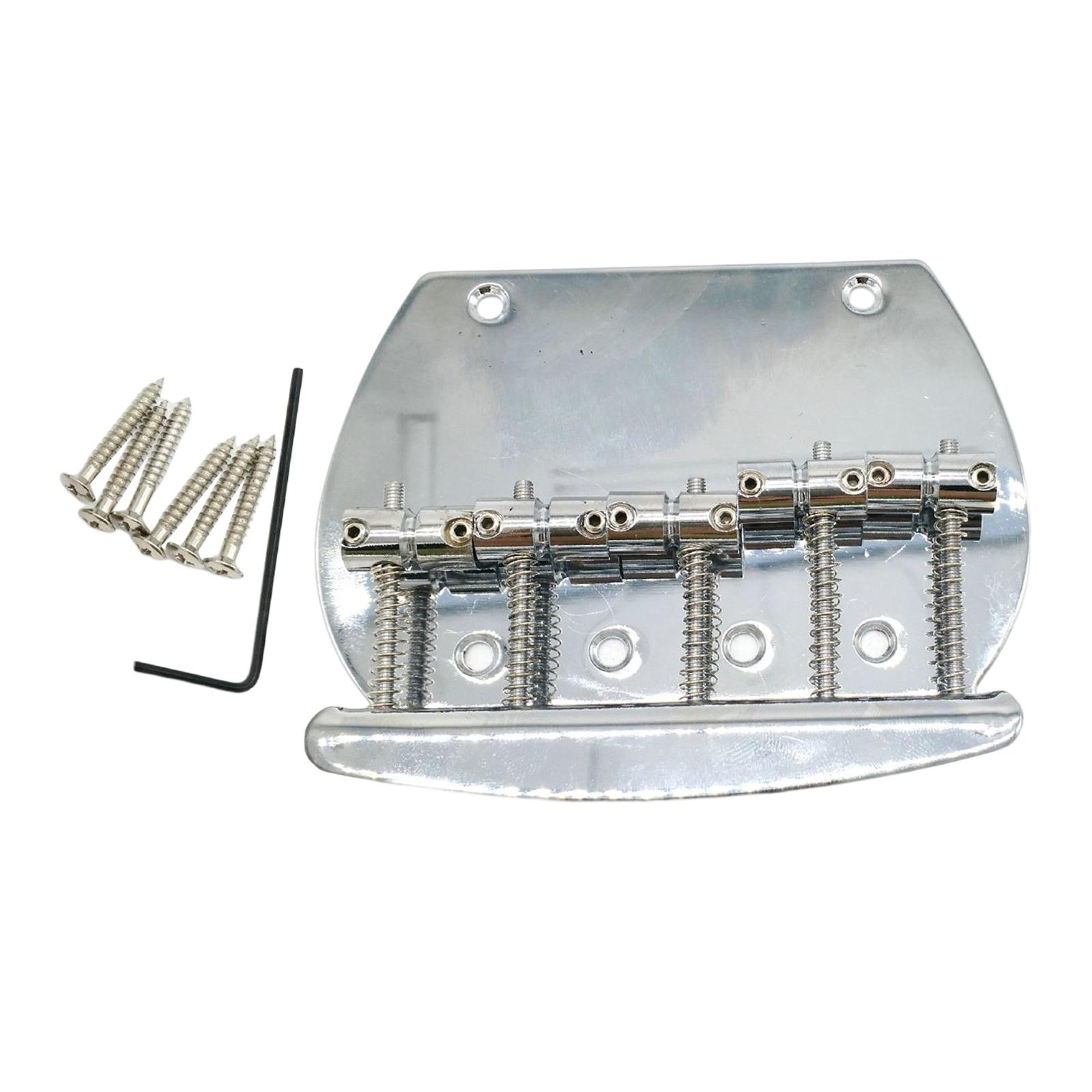 Bothyi - Puente De Bajo Eléctrico De Metal Duradero Para Bajo Eléctrico De 5 Cuerdas