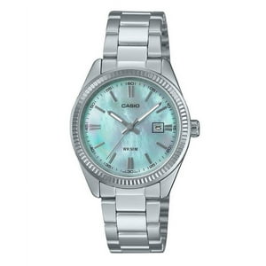 Reloj Análogo Para Mujer Casio Standard Acero Inoxidable Dial Nácar Quartz Ltp-1302Ds-2Av