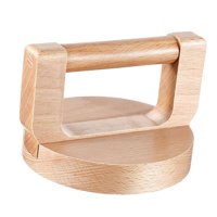 Magideal - Barra De Madera Para Impresión, Herramienta De Impresión Manual Con Mango, Fácil De Limpiar, Herramienta De Prensa De Impresión De Haya Para Álbumes De Recortes, Manualidades Mango Redondo