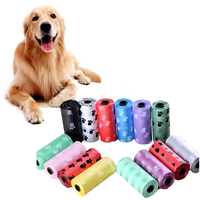 Genérica - Pack 18 Rollos Bolsas Para Desecho Mascotas Diseño Huellas